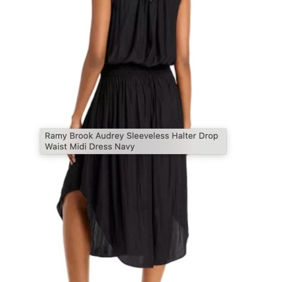 Ramy Brook Audrey Sleeveless Halter Drop Waist Midi size 8 preloved - Picture 3 of 14